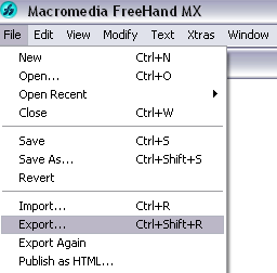 file > export